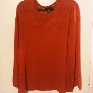 New without tags Liz Claiborne red sparkle sweater